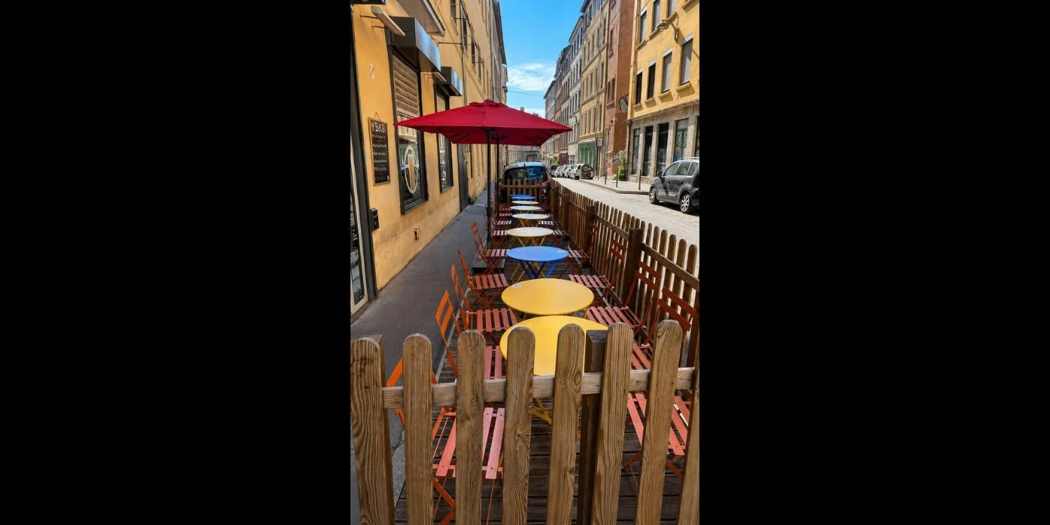 La terrasse du bar BOB dans les Pentes