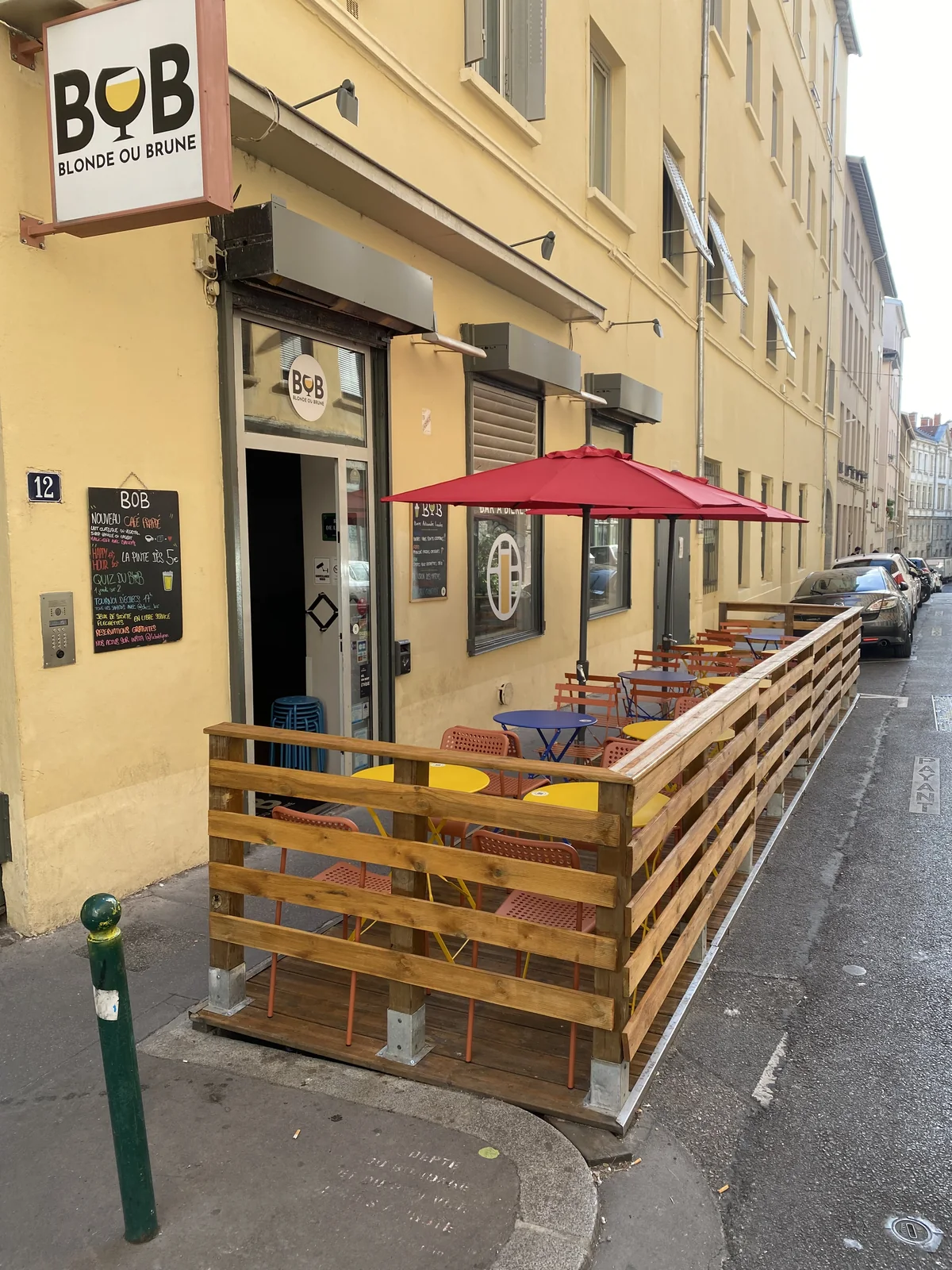 La terrasse du bar BOB dans les Pentes